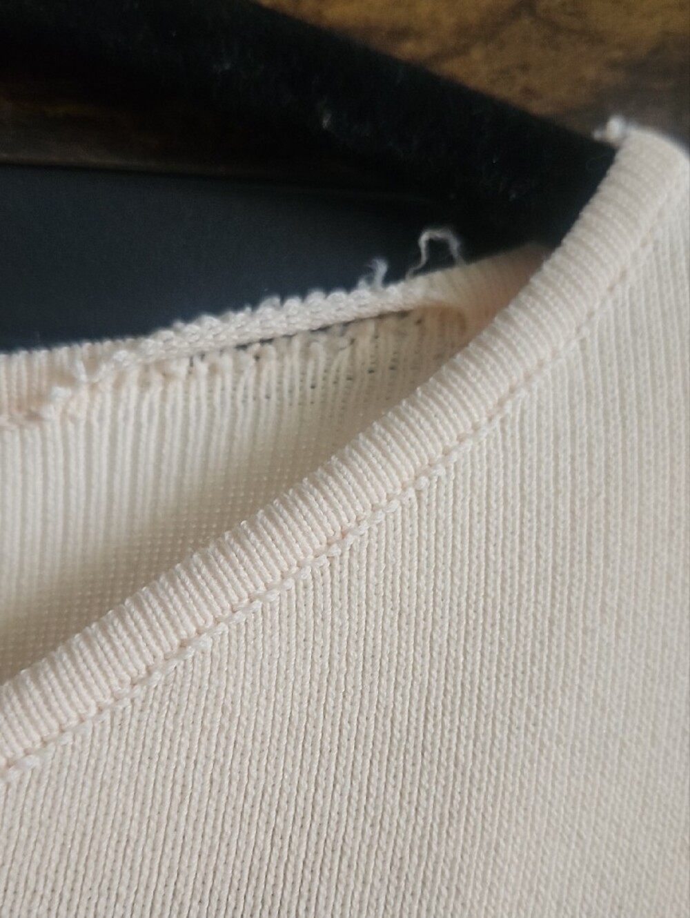 Zara Cream Long Sleeve Scoop-Neck A-Line Dress - Picture 2 of 2